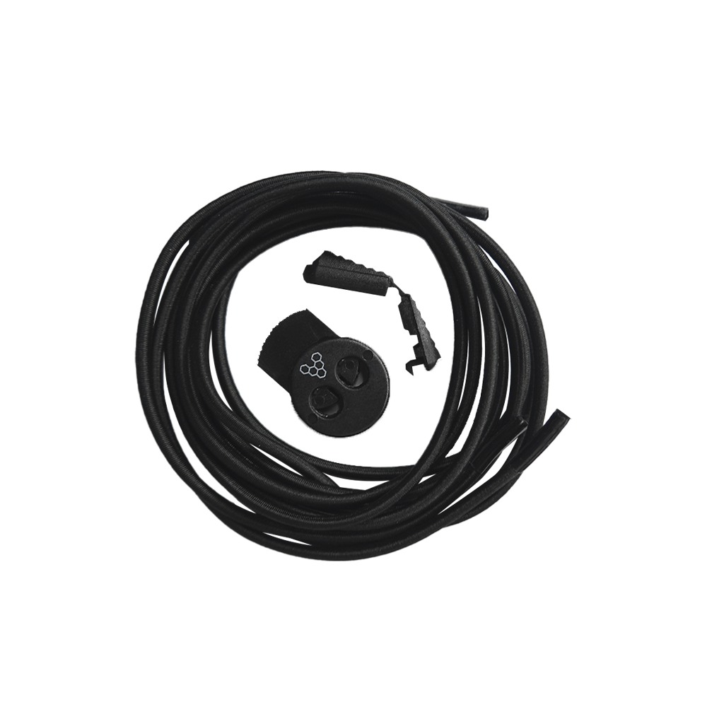 Toggle Laces Kids Plain Black
