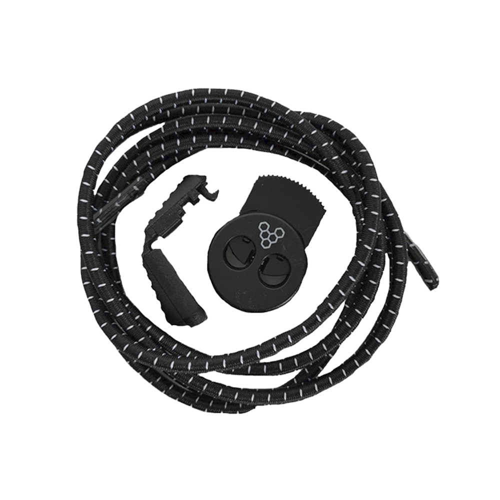 Toggle Laces Adult Striped Black