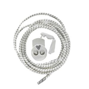 Toggle Laces Adult Striped White